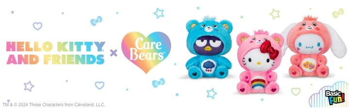 Care Bears x Hello Kitty as Cheer Bear 22cm Plush