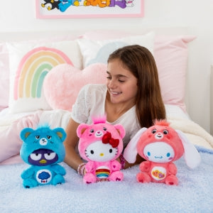 Care Bears x Hello Kitty as Cheer Bear 22cm Plush