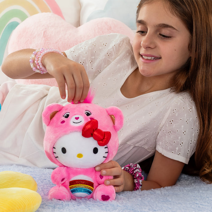 Care Bears x Hello Kitty as Cheer Bear 22cm Plush
