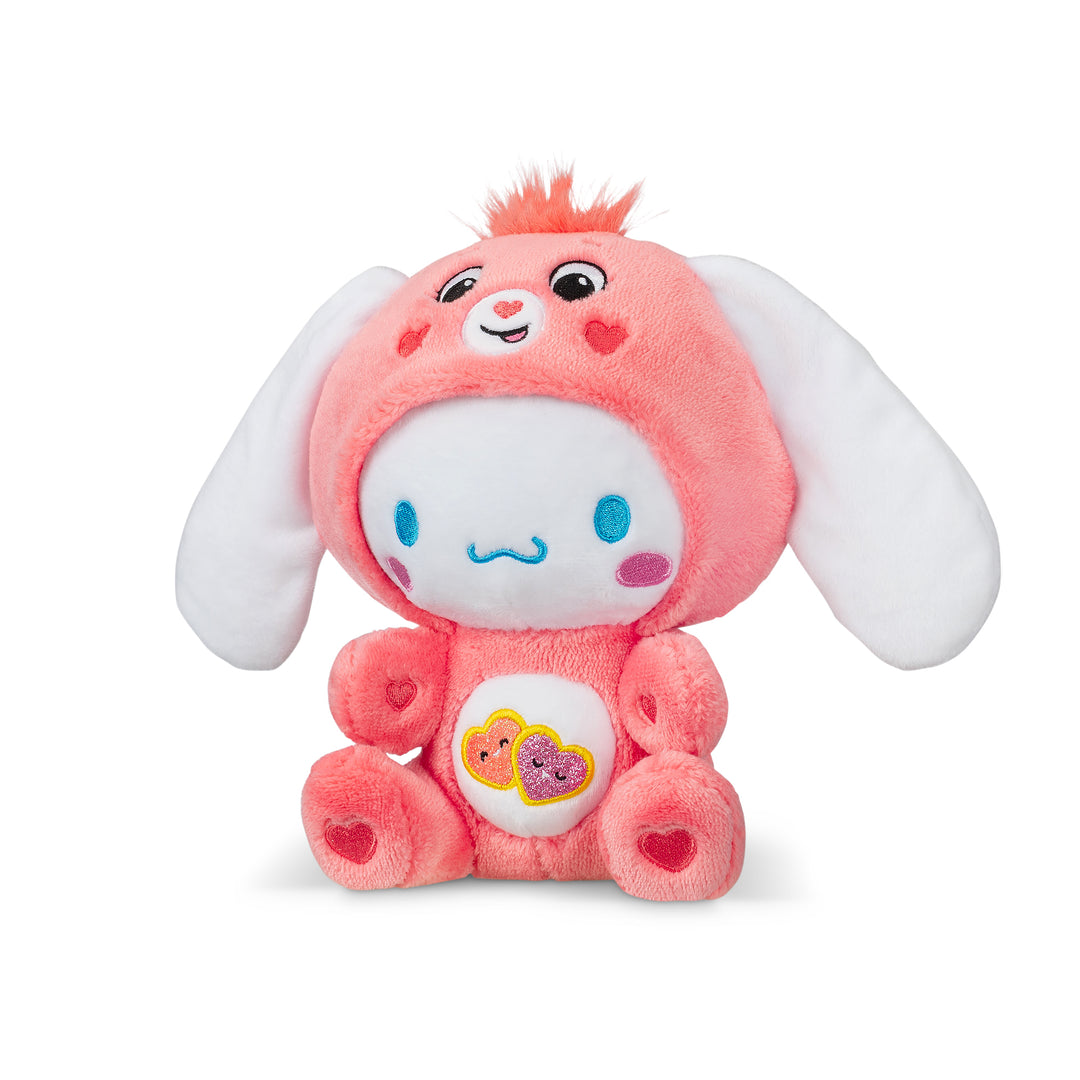 Care Bears x Hello Kitty Cinnamoroll as Love-A-Lot Bear 22cm Plush