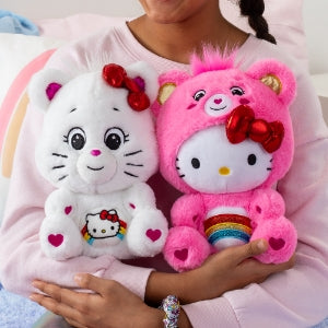 Care Bears x Hello Kitty 2pk (Cheer as Hello Kitty & Hello Kitty as Cheer) 25cm Plush