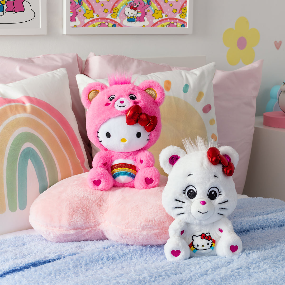 Care Bears x Hello Kitty 2pk (Cheer as Hello Kitty & Hello Kitty as Cheer) 25cm Plush