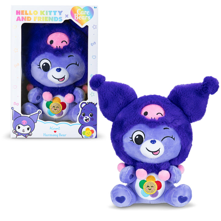 Care Bears x Hello Kitty (Harmony Bear as Kuromi) 25cm Plush