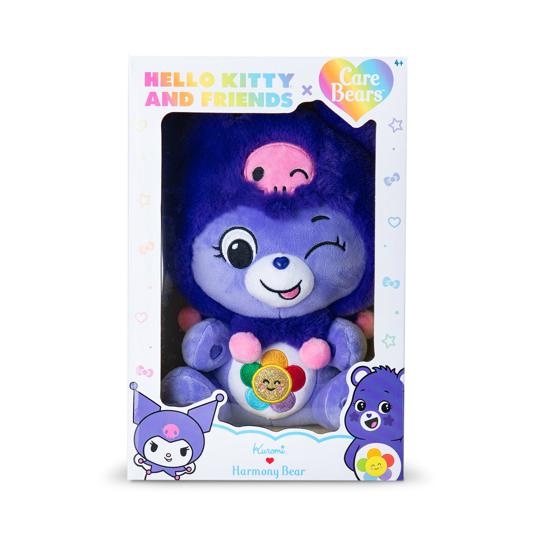 Care Bears x Hello Kitty (Harmony Bear as Kuromi) 25cm Plush