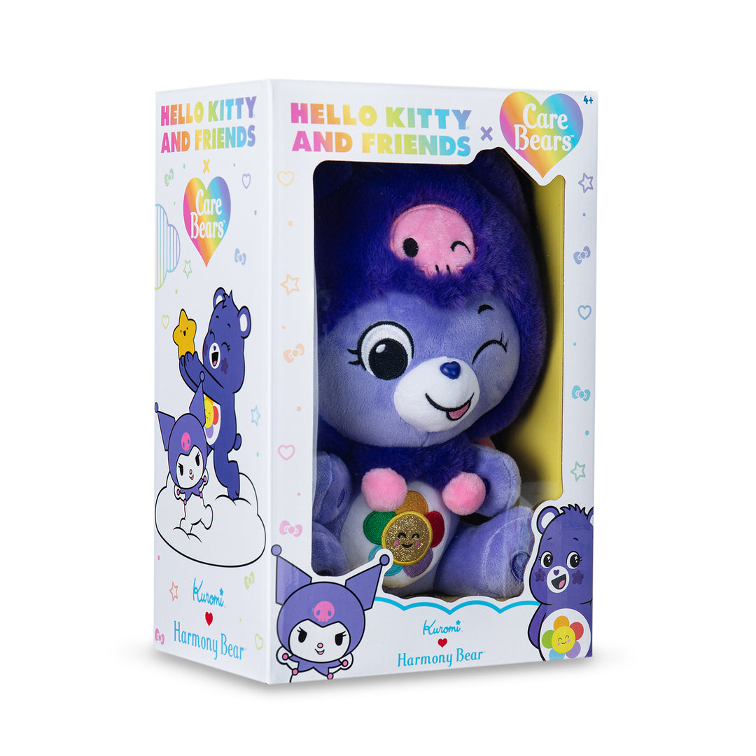 Care Bears x Hello Kitty (Harmony Bear as Kuromi) 25cm Plush
