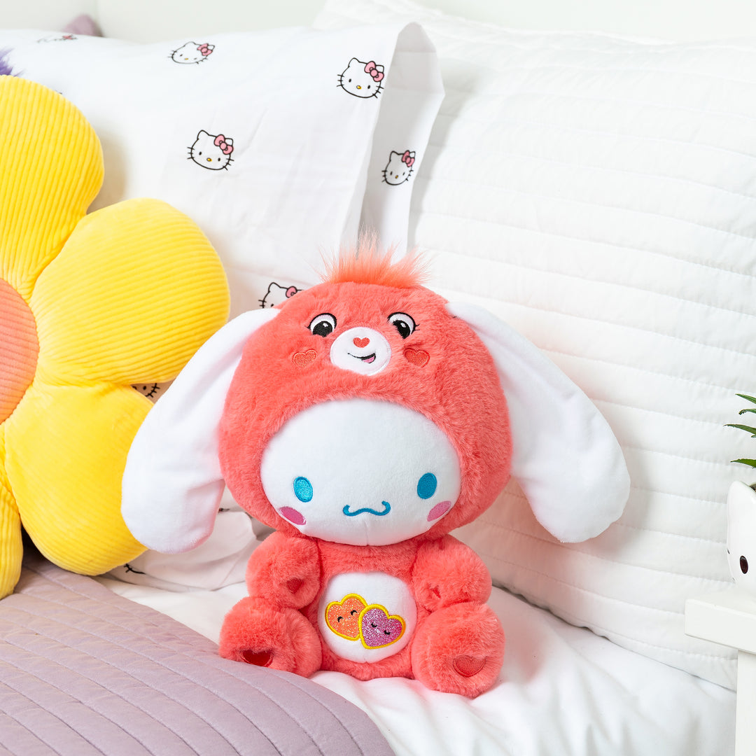 Care Bears x Hello Kitty (Cinnamoroll as Love-A-Lot Bear) 25cm Plush