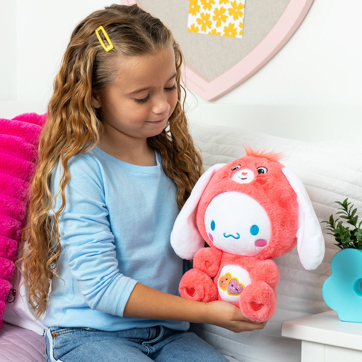 Care Bears x Hello Kitty (Cinnamoroll as Love-A-Lot Bear) 25cm Plush
