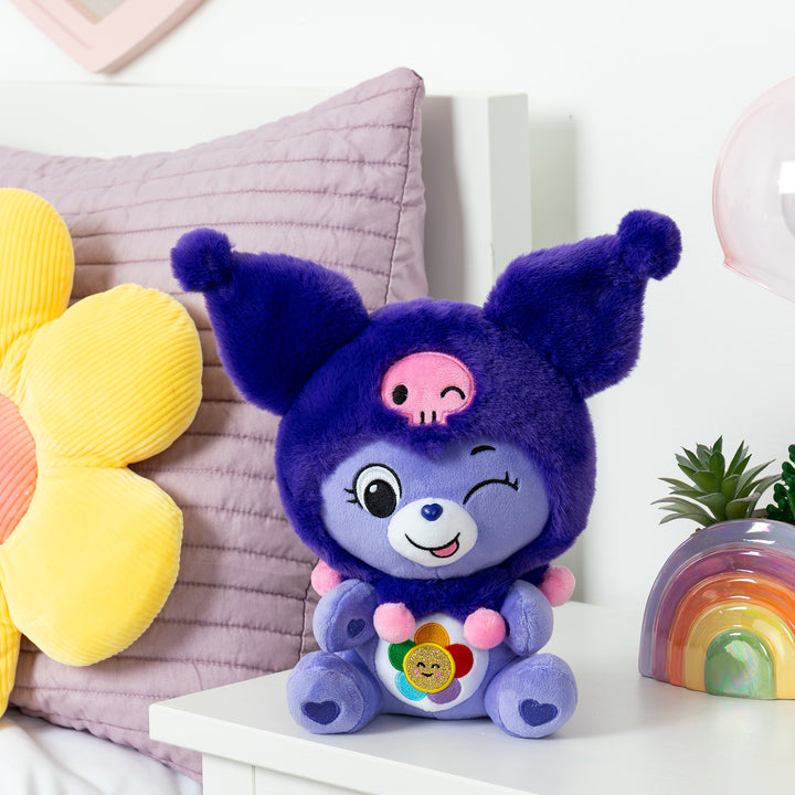 Care Bears x Hello Kitty (Harmony Bear as Kuromi) 25cm Plush
