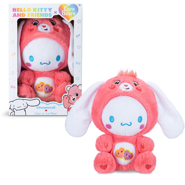 Care Bears x Hello Kitty (Cinnamoroll as Love-A-Lot Bear) 25cm Plush