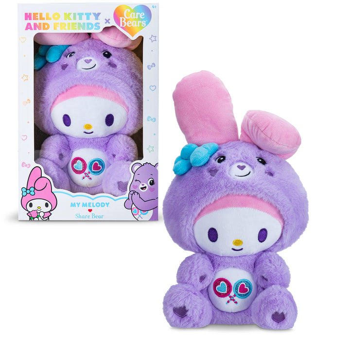 Care Bears x Hello Kitty (My Melody as Share Bear) 25cm Plush