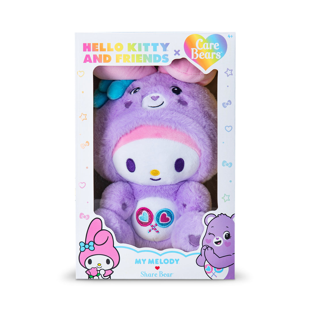 Care Bears x Hello Kitty (My Melody as Share Bear) 25cm Plush