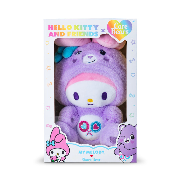 Care Bears x Hello Kitty (My Melody as Share Bear) 25cm Plush