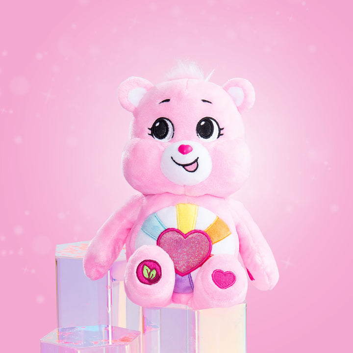 Care Bears Hopeful Heart Bear 22cm Sparkle Eco-Friendly Plush