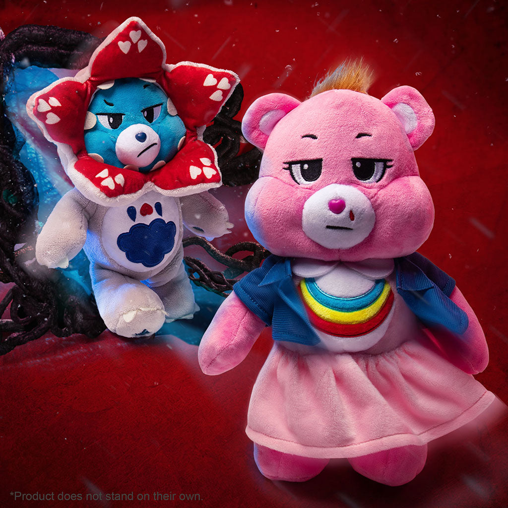 Care Bears x Stranger Things 2pk Boxed Set (Cheer as Eleven and Grumpy as the Demogorgon) 30cm Plush