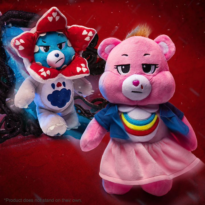 Care Bears x Stranger Things 2pk Boxed Set (Cheer as Eleven and Grumpy as the Demogorgon) 30cm Plush