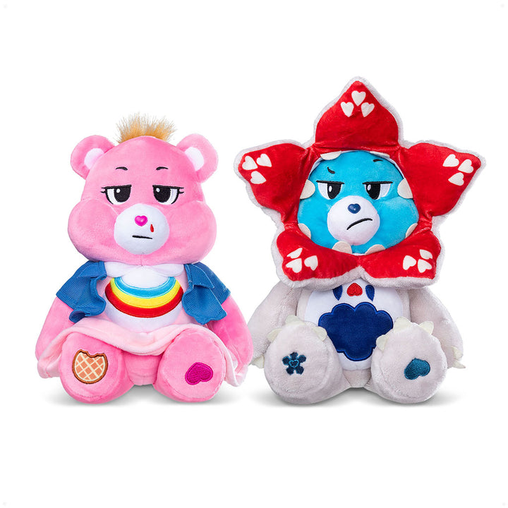 Care Bears x Stranger Things 2pk Boxed Set (Cheer as Eleven and Grumpy as the Demogorgon) 30cm Plush