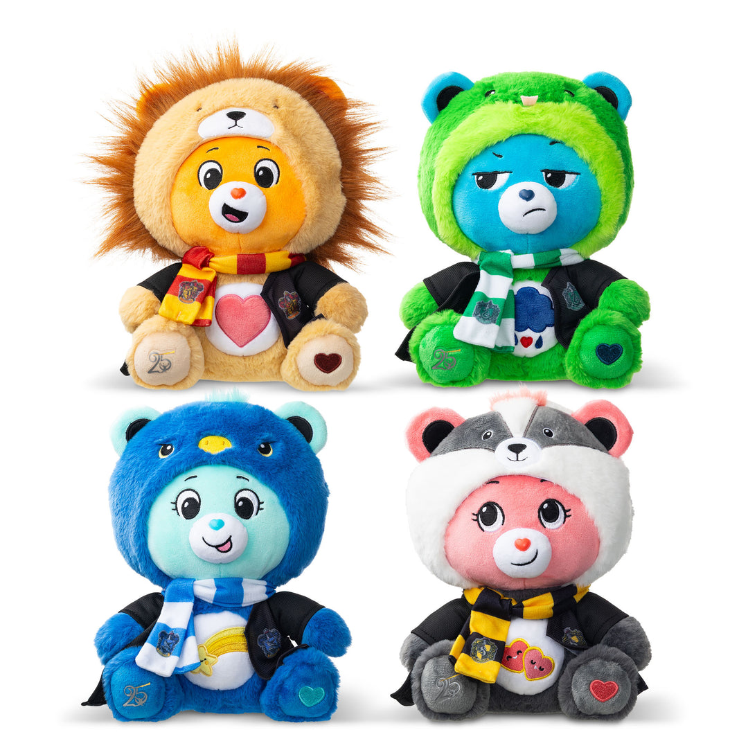 Care Bears x Harry Potter Magic Hoodie Mascot Love A Lot Bear x Hufflepuff 30cm Plush