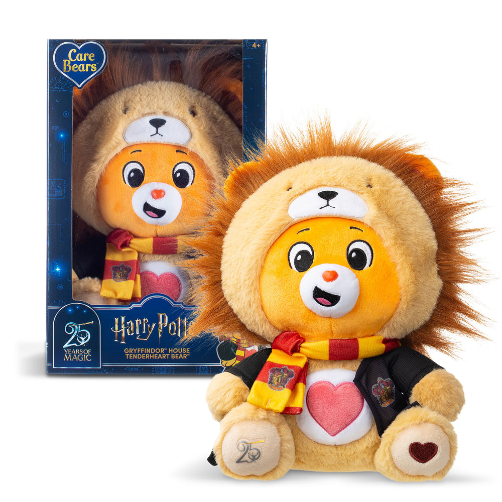 Care Bears Collab (Magic) Hoodie Mascot Plush – Tenderheart Bear Edición Gryffindor, Peluche De Edición Especial Peluche De Oso Con Sudadera De Hogwarts Care Bears Collab (Magic) Hoodie Mascot Plush – Tenderheart Bear Edición Gryffindor, Peluche De Edición Especial Peluche De Oso Con Sudadera De Hogwarts