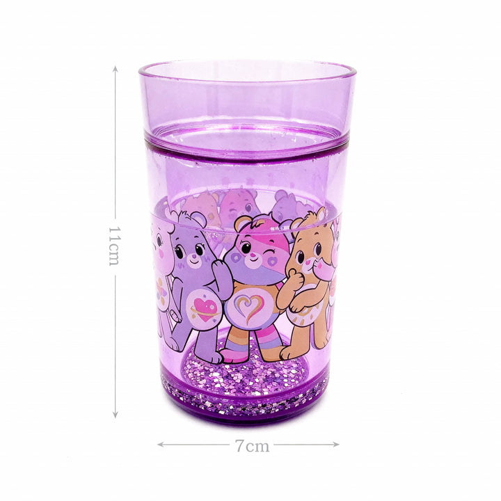 Care Bears Lunch Bag & Glitter Tumbler Bundle