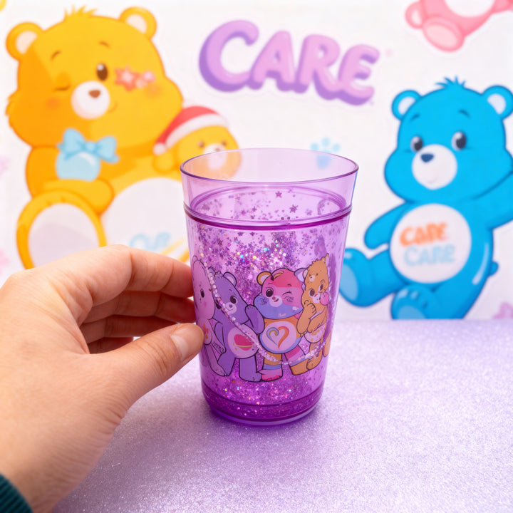 Care Bears Lunch Bag & Glitter Tumbler Bundle