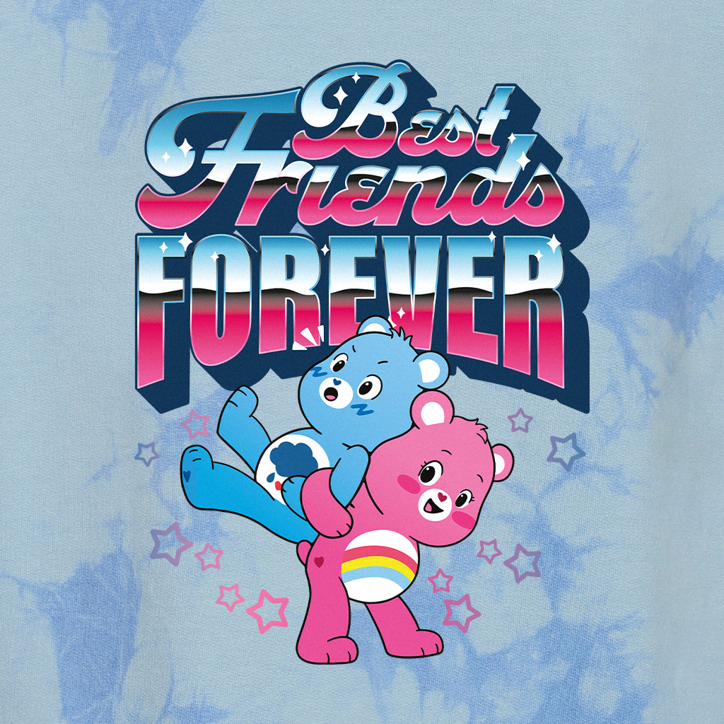 Cheer Y Grumpy Cheer Bear And Grumpy Bear Best Friends Forever Unisex Tie Dye Hoodie ...