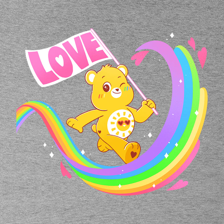 Funshine Bear Rainbow Love Flag Men's T-Shirt