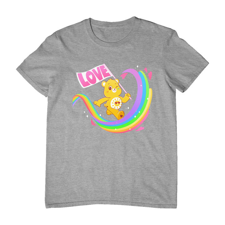 Funshine Bear Rainbow Love Flag Men's T-Shirt