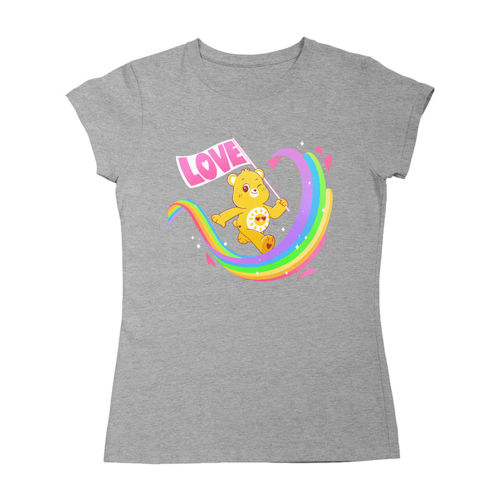 Funshine Bear Rainbow Love Flag Women's T-Shirt