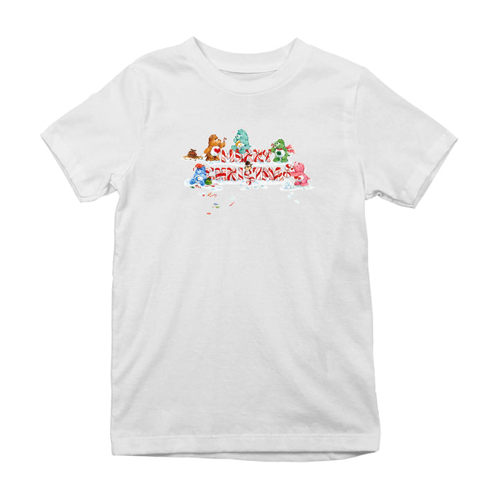Care Bears Christmas Merry Xmas Candy Cane Kids T-Shirt-Care Bears Store