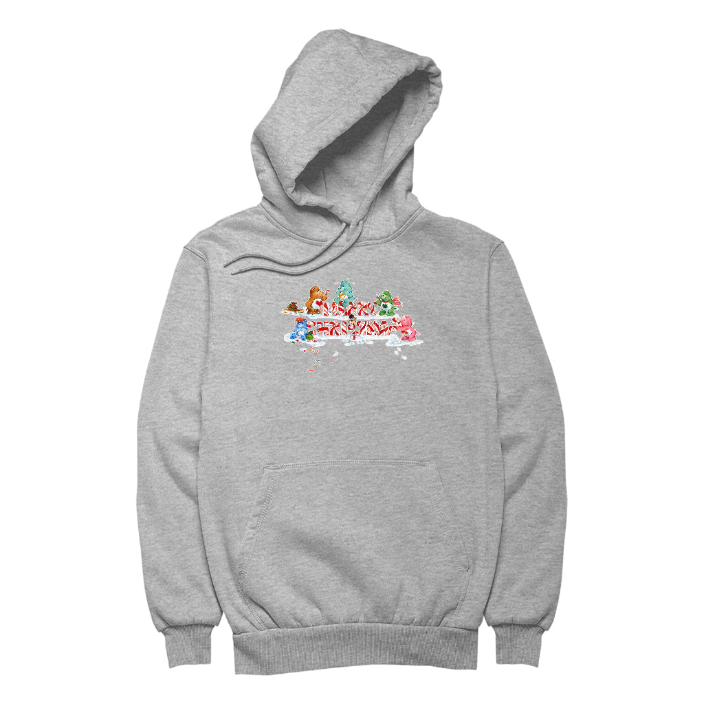 Care Bears Christmas Merry Xmas Candy Cane Men's Hooded Sweatshirt-Care Bears Store
