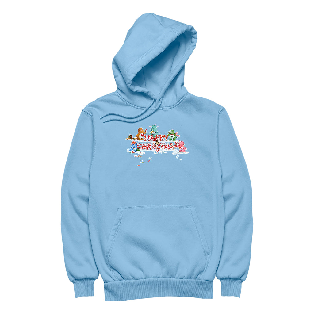 Care Bears Christmas Merry Xmas Candy Cane Men's Hooded Sweatshirt-Care Bears Store