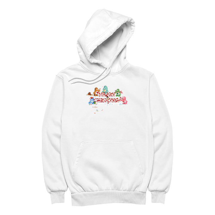 Care Bears Christmas Merry Xmas Candy Cane Men's Hooded Sweatshirt-Care Bears Store