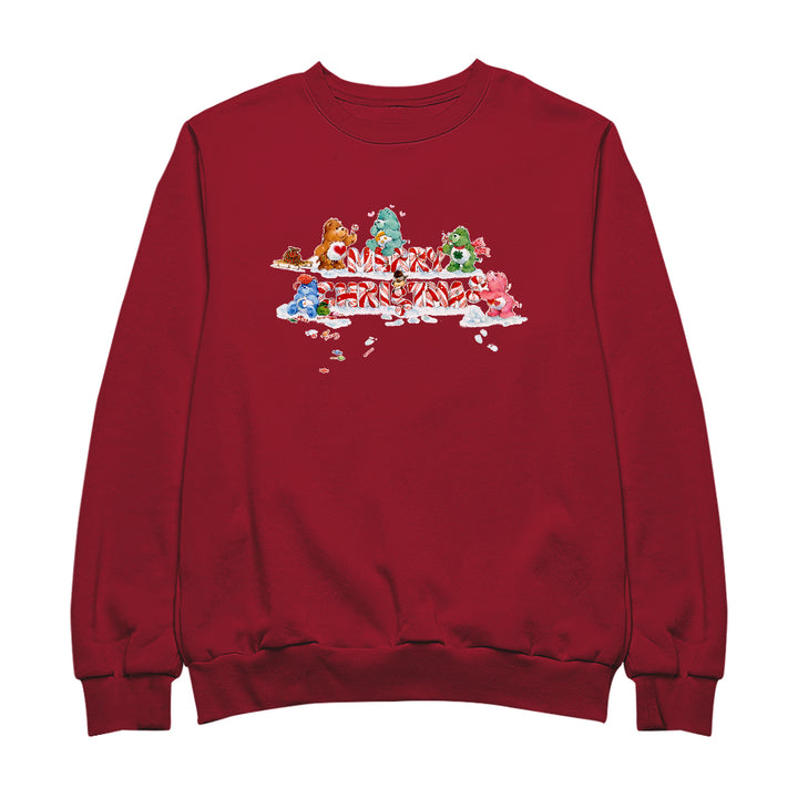 Care Bears Christmas Merry Xmas Candy Cane Men's Sweatshirt-Care Bears Store