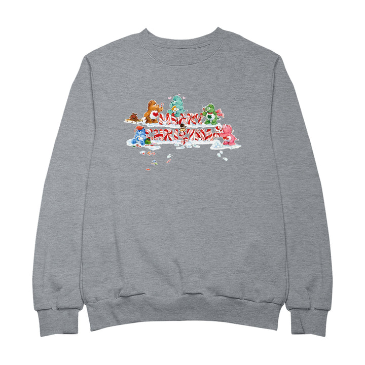 Care Bears Christmas Merry Xmas Candy Cane Men's Sweatshirt-Care Bears Store