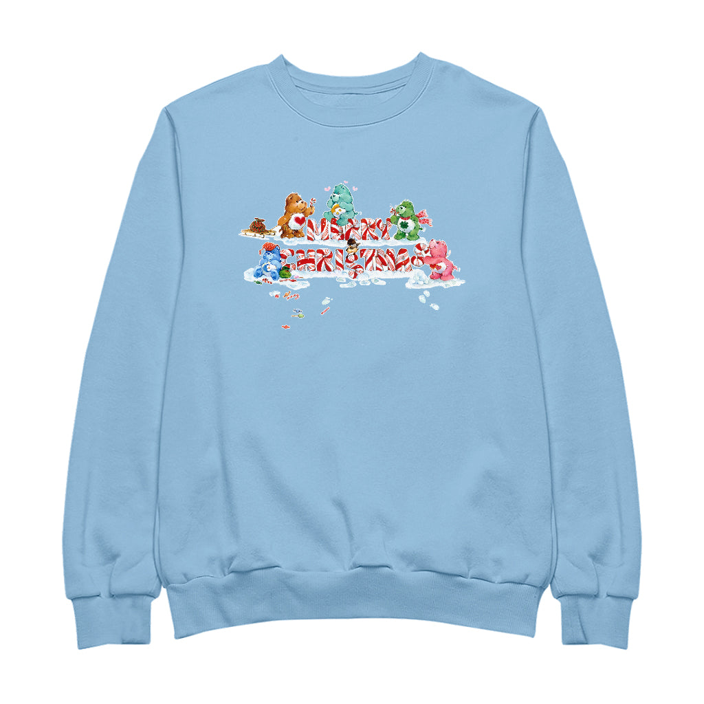Care Bears Christmas Merry Xmas Candy Cane Men's Sweatshirt-Care Bears Store