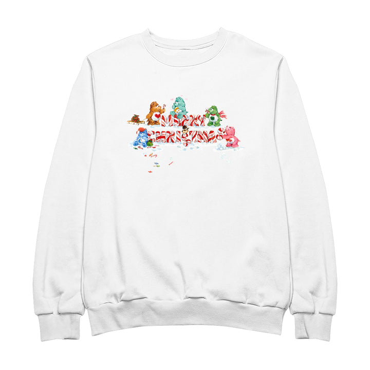 Care Bears Christmas Merry Xmas Candy Cane Men's Sweatshirt-Care Bears Store