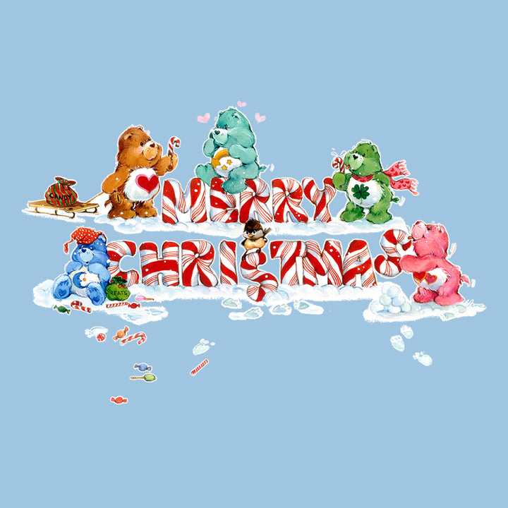 Care Bears Christmas Merry Xmas Candy Cane Men's Sweatshirt-Care Bears Store