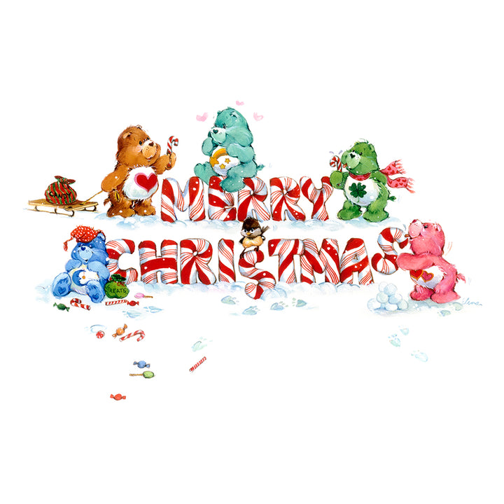 Care Bears Christmas Merry Xmas Candy Cane Men's T-Shirt-Care Bears Store