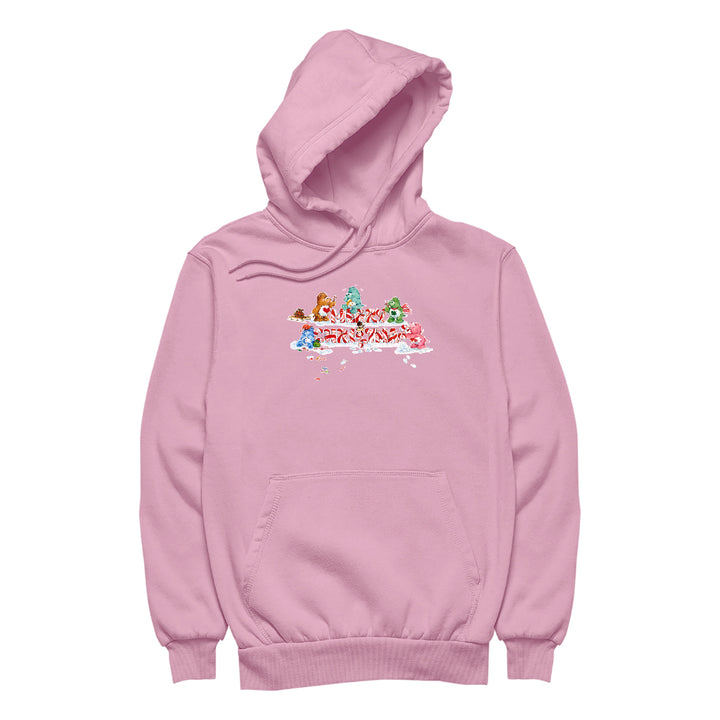 Care Bears Christmas Merry Xmas Candy Cane Women's Hooded Sweatshirt-Care Bears Store