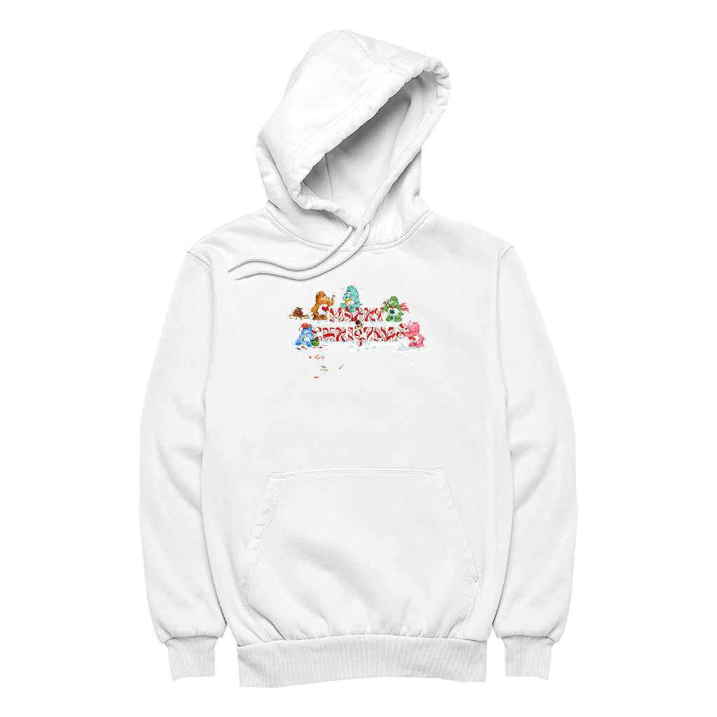 Care Bears Christmas Merry Xmas Candy Cane Women's Hooded Sweatshirt-Care Bears Store