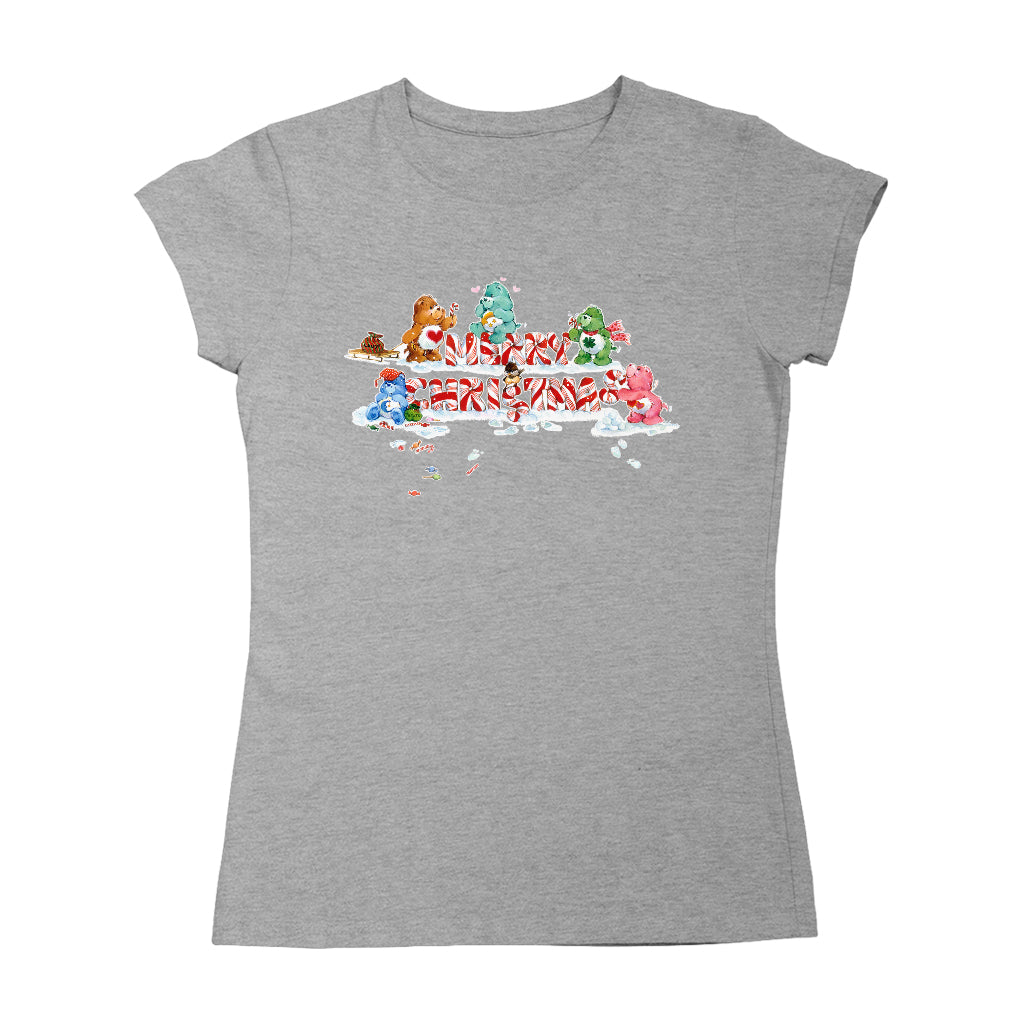 Care Bears Christmas Merry Xmas Candy Cane Women's T-Shirt-Care Bears Store