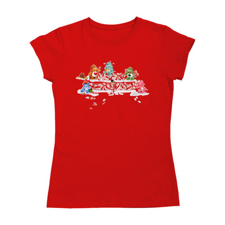 Care Bears Christmas Merry Xmas Candy Cane Women's T-Shirt-Care Bears Store