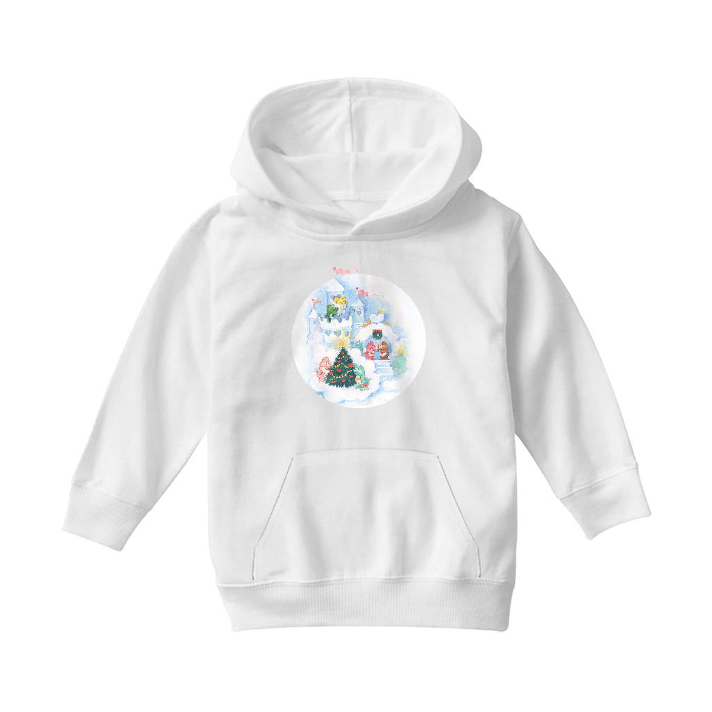 Care Bears Christmas Snow Castle Kids Hooded Sweatshirt-Care Bears Store