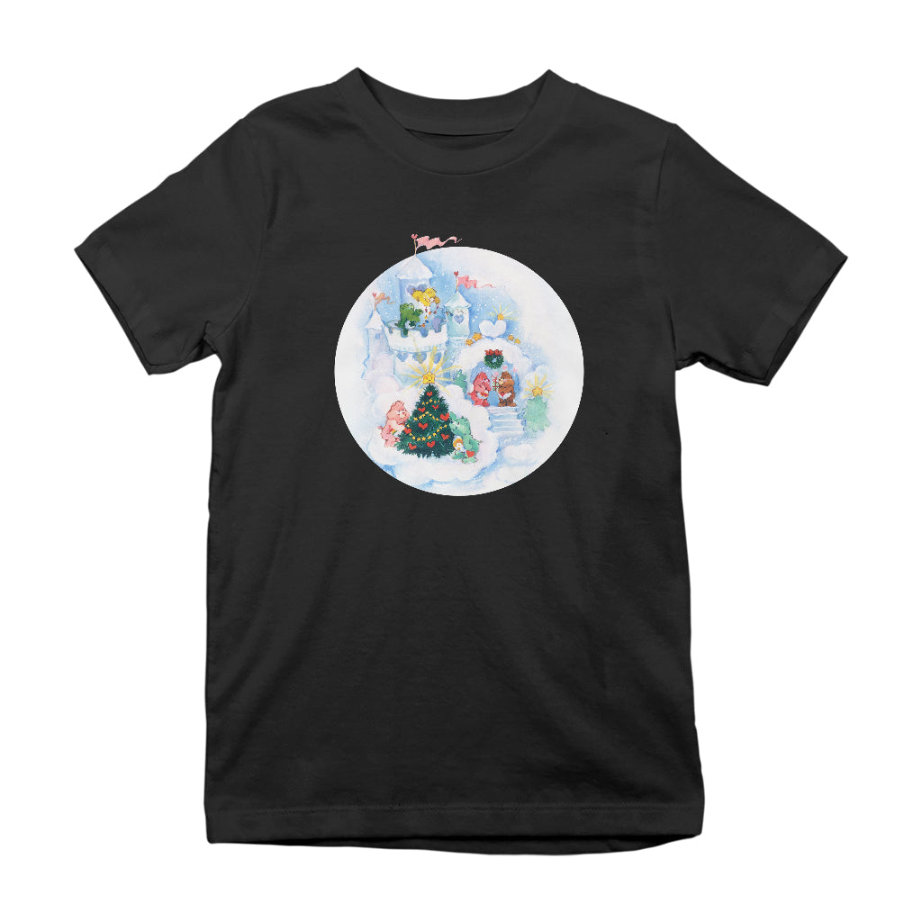 Care Bears Christmas Snow Castle Kids T-Shirt-Care Bears Store