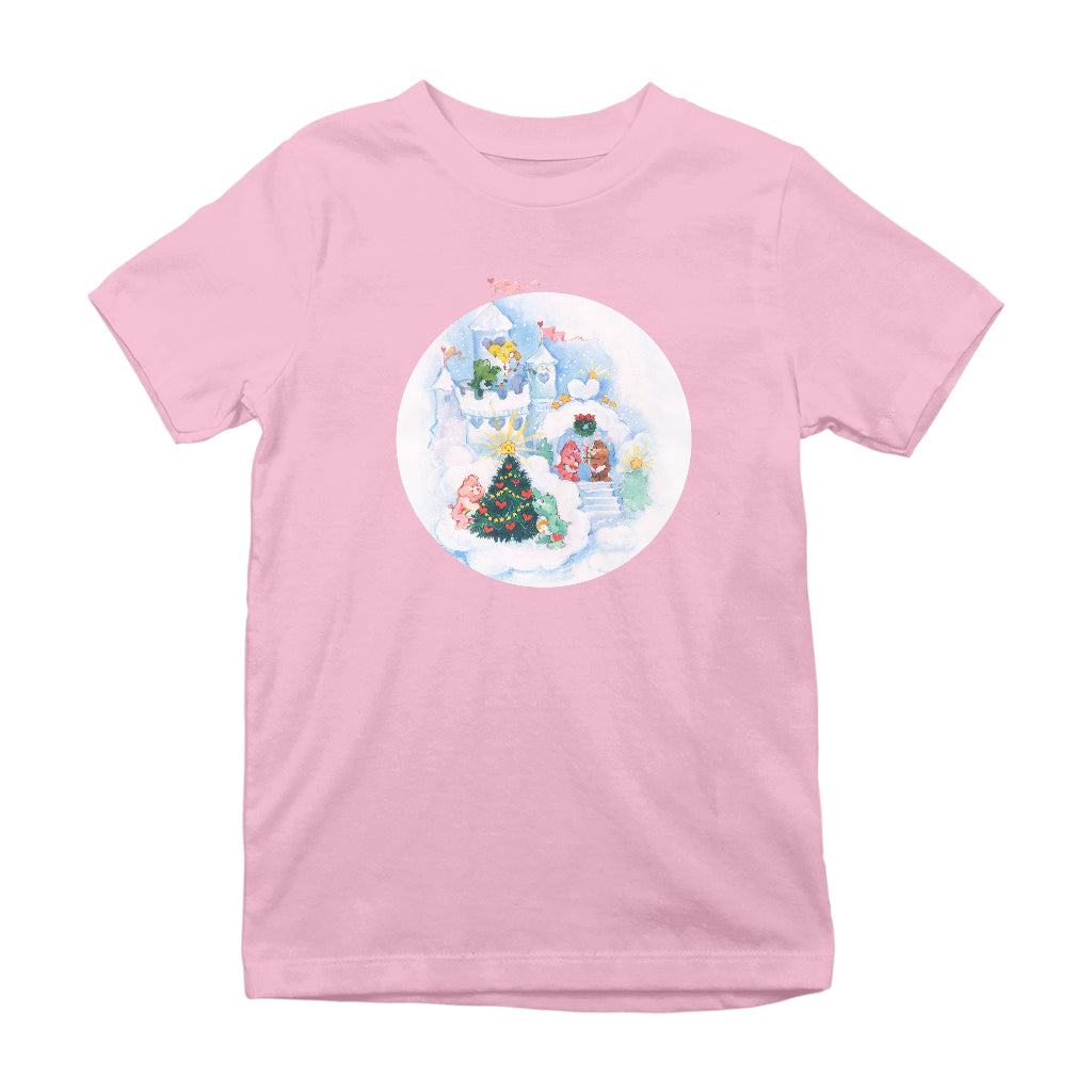 Care Bears Christmas Snow Castle Kids T-Shirt-Care Bears Store
