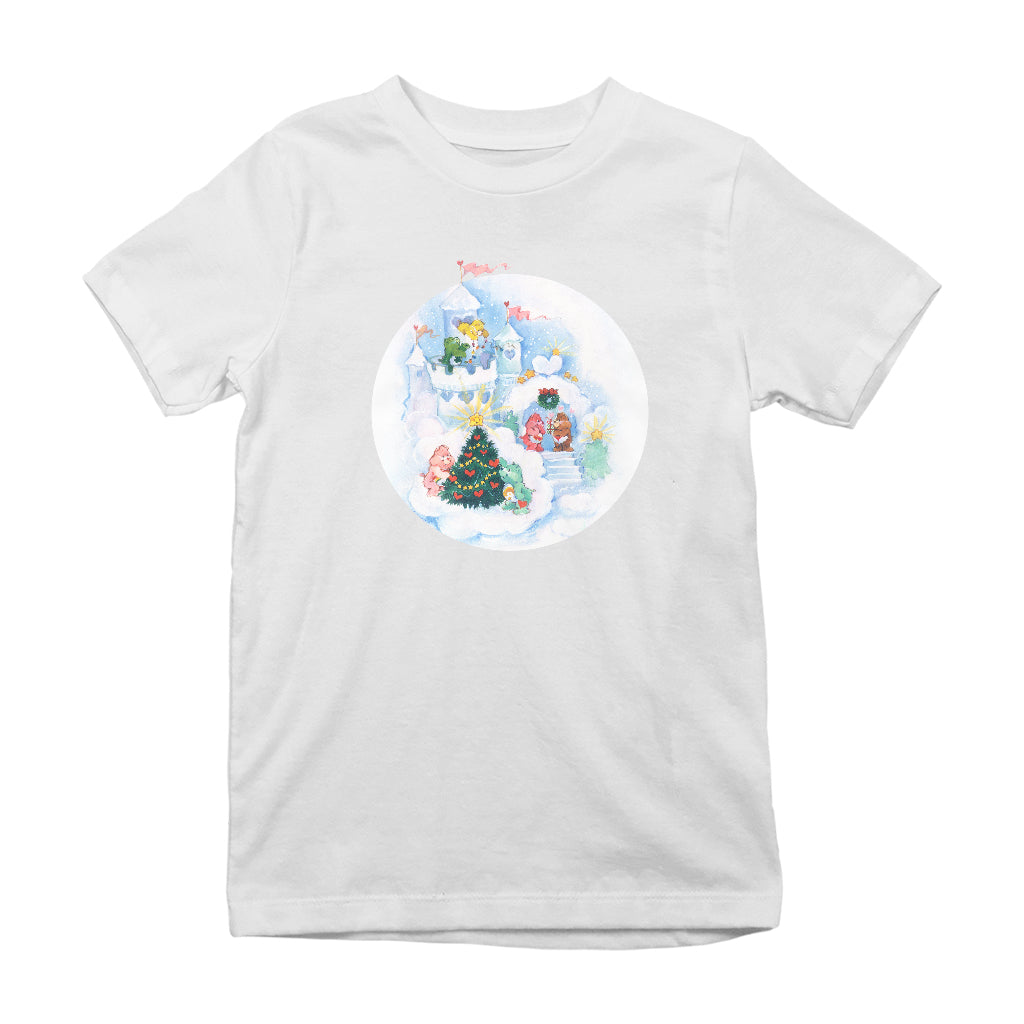 Care Bears Christmas Snow Castle Kids T-Shirt-Care Bears Store