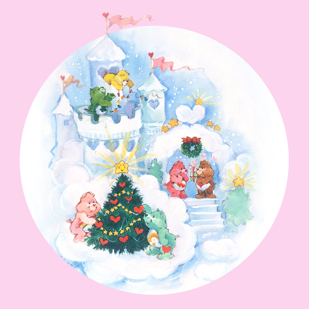 Care Bears Christmas Snow Castle Women's Hooded Sweatshirt-Care Bears Store