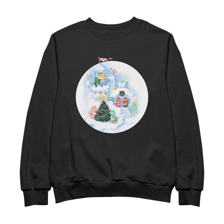 Care Bears Christmas Snow Castle Men's Sweatshirt-Care Bears Store