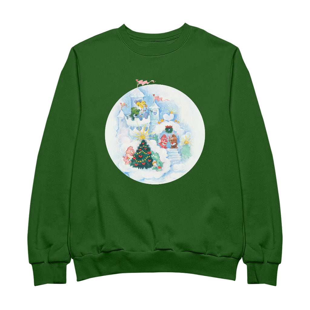 Care Bears Christmas Snow Castle Men's Sweatshirt-Care Bears Store