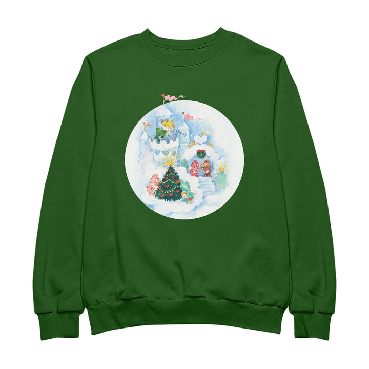 Care Bears Christmas Snow Castle Men's Sweatshirt-Care Bears Store